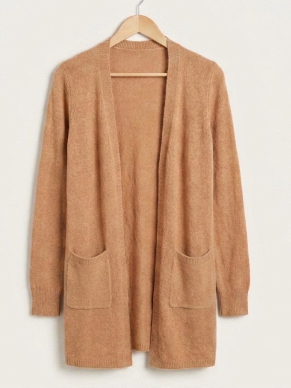 Magachoni Cashmere Long Cardigan Camel Tan Duster Sweater